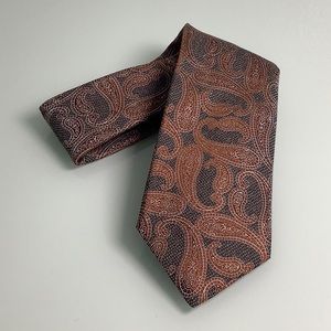 Ermenegildo Zegna Silk Paisley Tie made in Italy NWT NEW